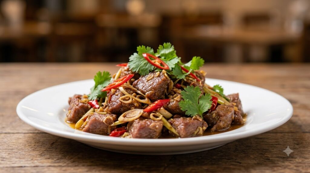 heo rừng xào sả ớt - hướng dẫn