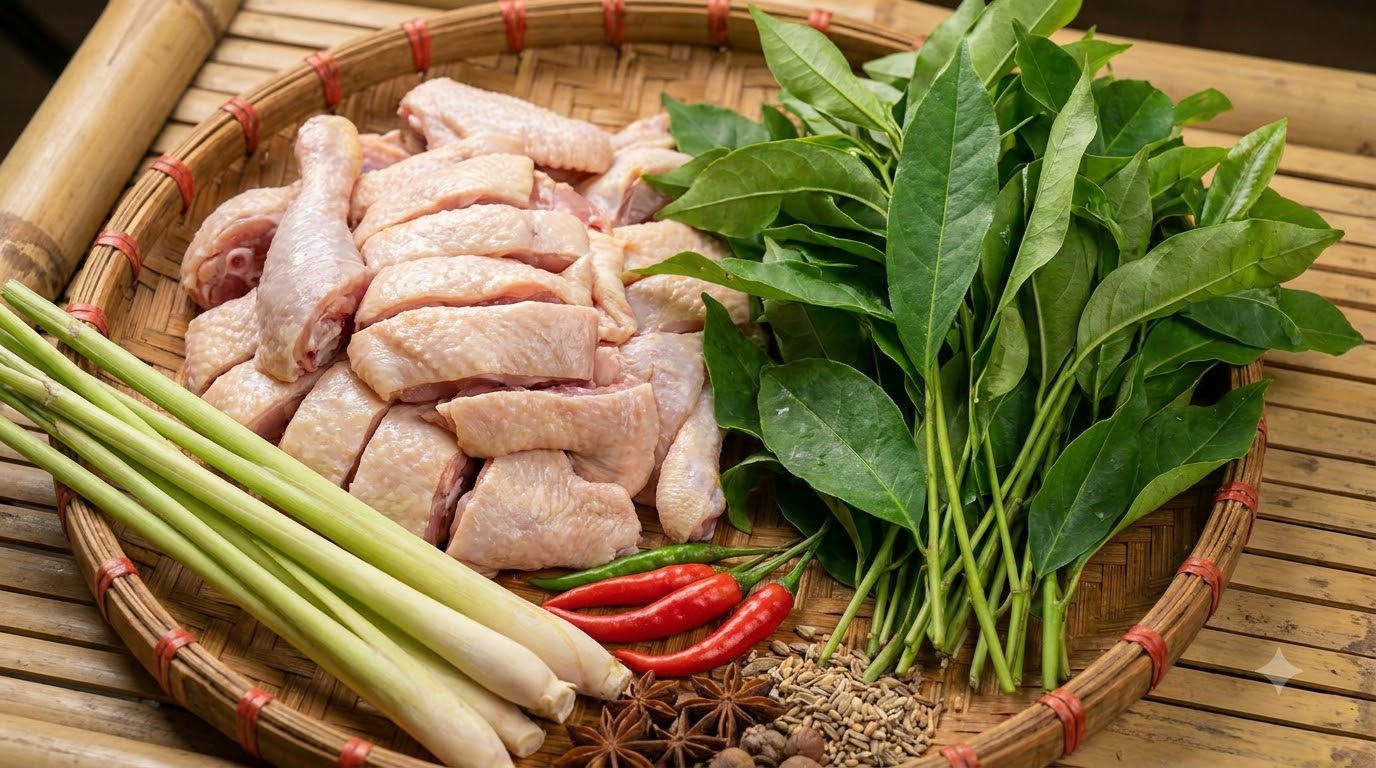 lẩu gà lá giang - kết quả thành phẩm lẩu gà lá giang - kết quả thành phẩm