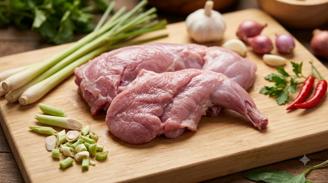 thịt thỏ - các bước thực hiện chi tiết
