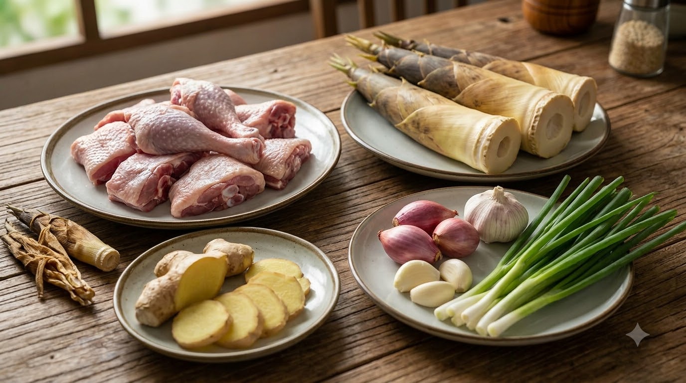 vịt nấu măng - kết quả thành phẩm vịt nấu măng - kết quả thành phẩm
