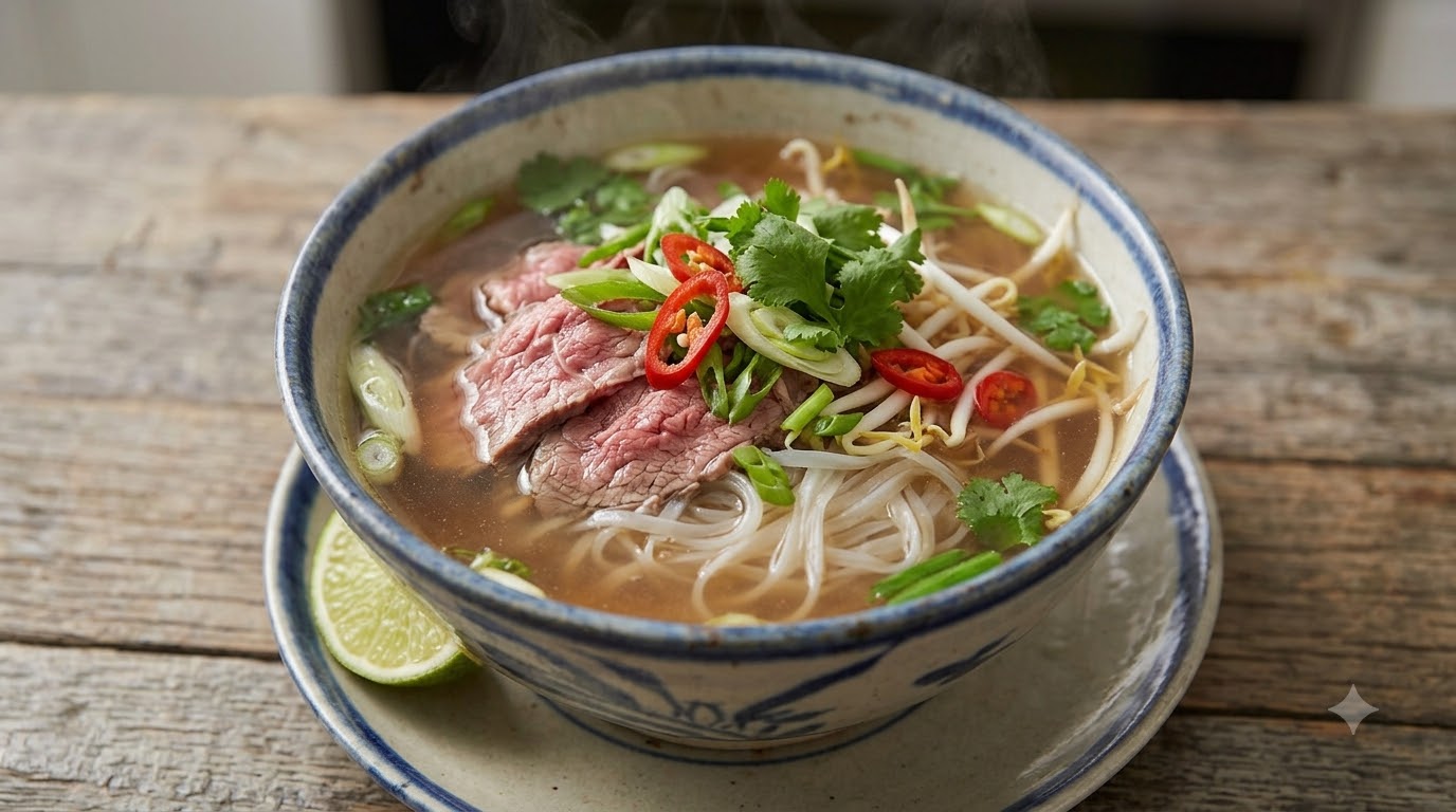 Bí quyết chọn nguyên liệu cho cách nấu phở bò chuẩn vị